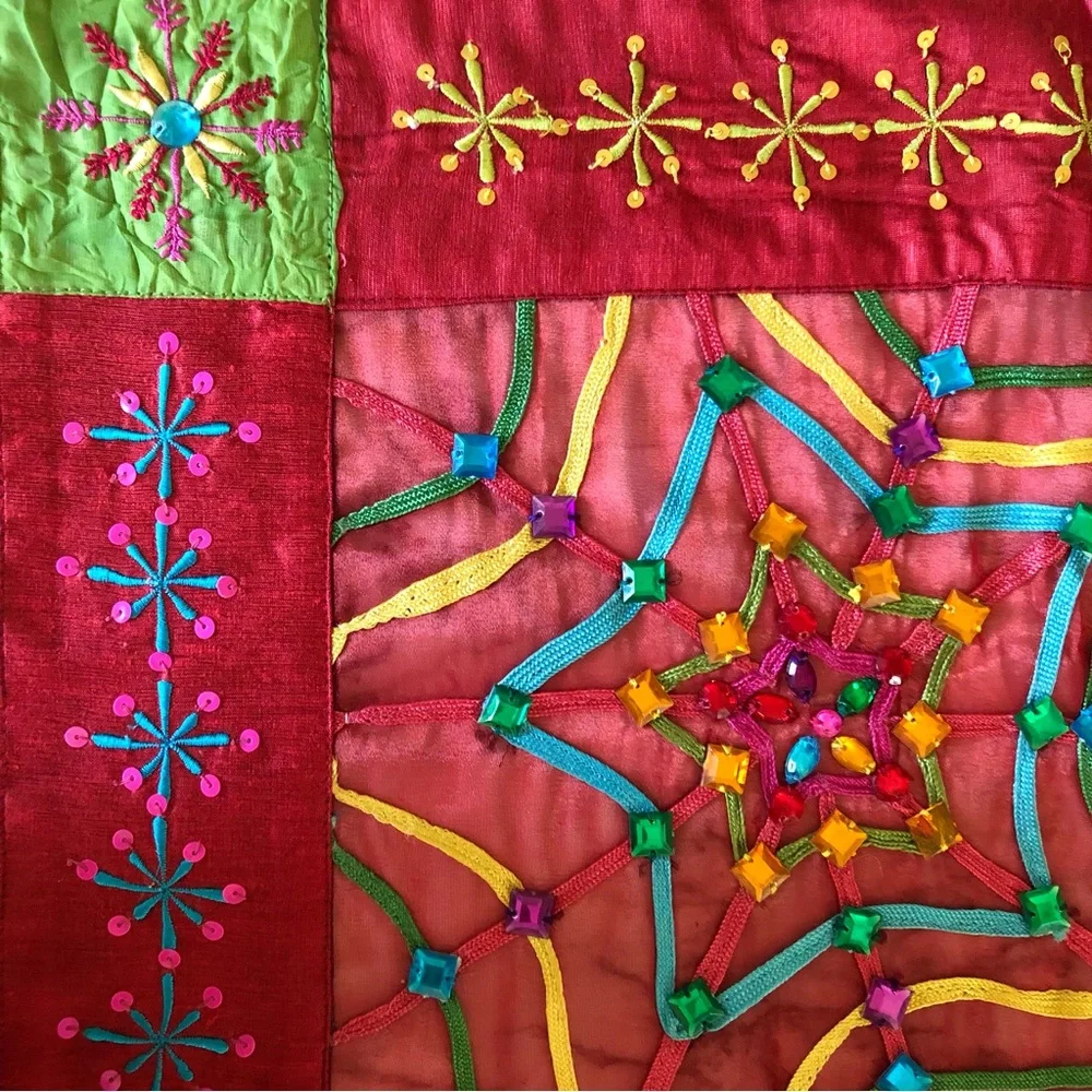 Vintage Pier 1 Colorful Table Runner